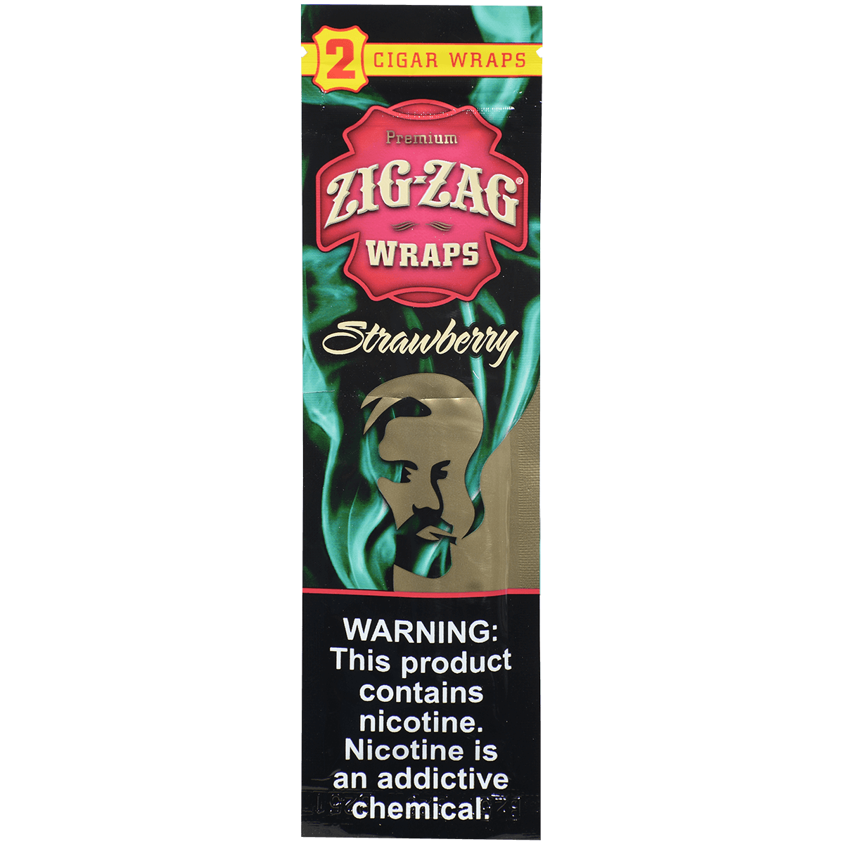 Zig Zag Cigar Wraps Strawberry 25/2 Pack Carton