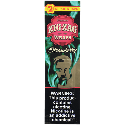 Zig Zag Cigar Wraps Strawberry 25/2 Pack Carton