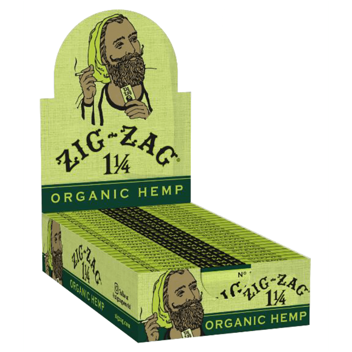 Papers Zig Zag Organic Hemp 1.25 24/32 Ct. Box
