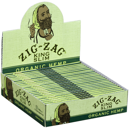 Papers Zig Zag Organic Hemp King Slim 24/32 Ct. Box