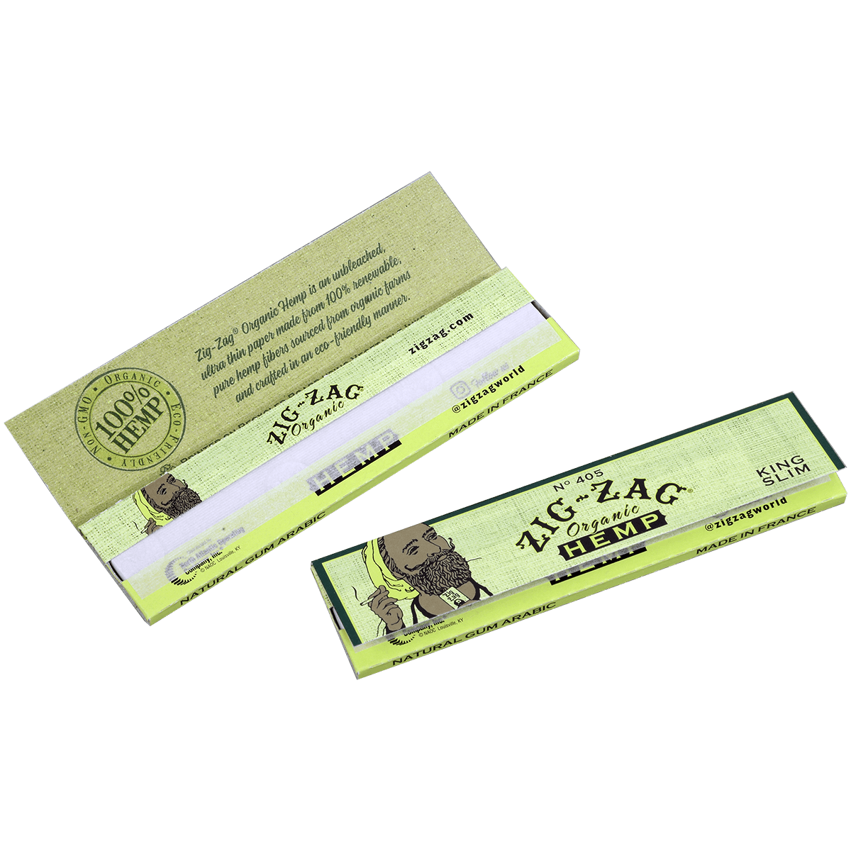 Papers Zig Zag Organic Hemp King Slim 24/32 Ct. Box